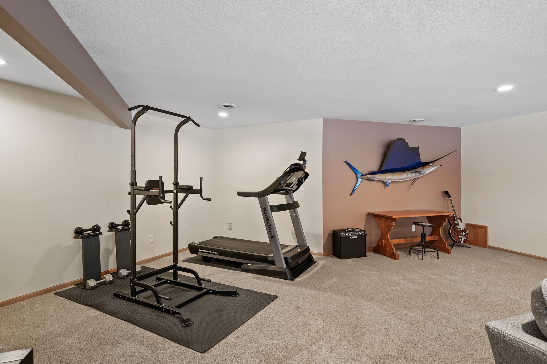 Bonus area for entertaining, hobbies or workout area!