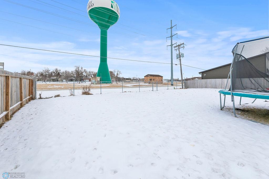 Spacious, fenced-in backyard with no backyard neighbors!