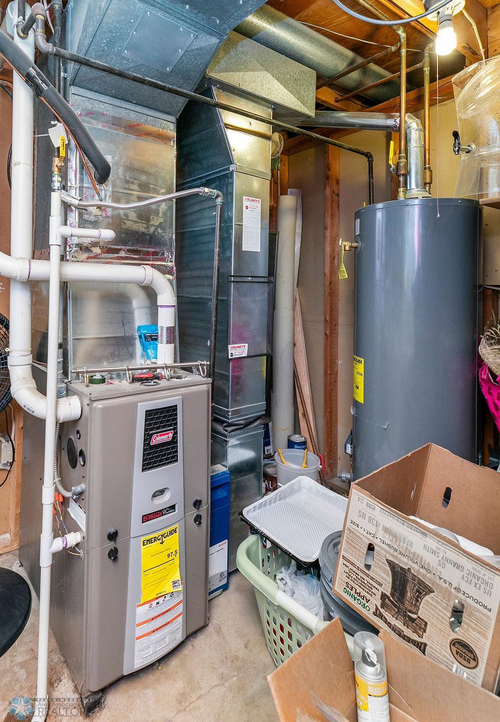Utilities. Newer gas furnace.