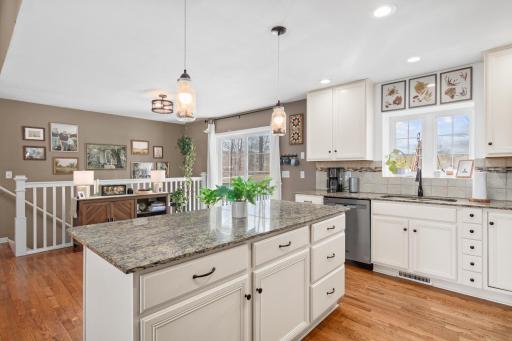 Large kitchen with center island