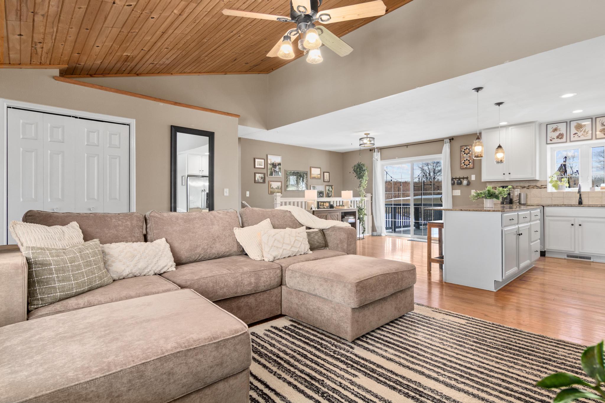 Open Living/Dining/Kitchen