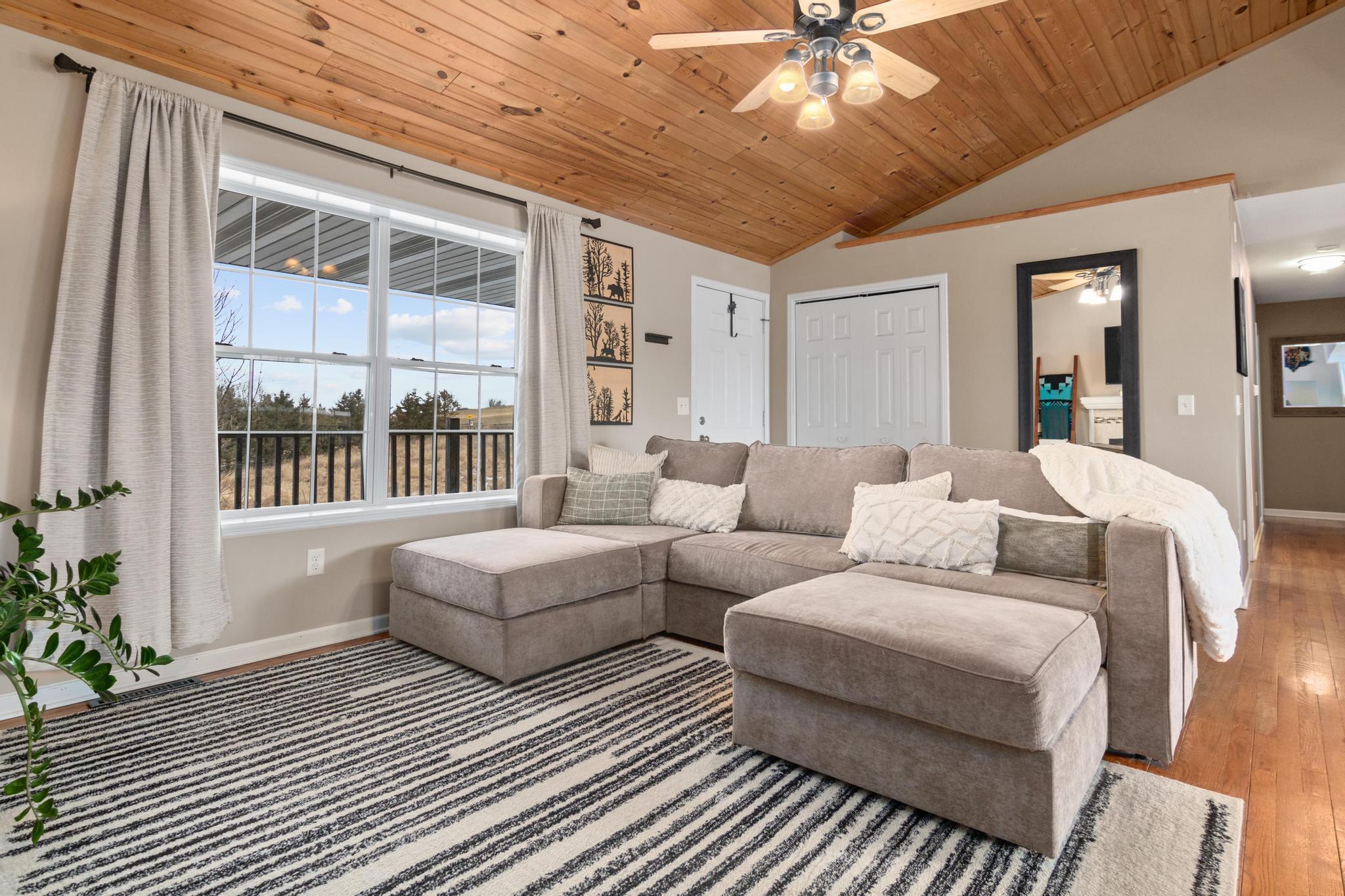 Living Room with gas fireplace