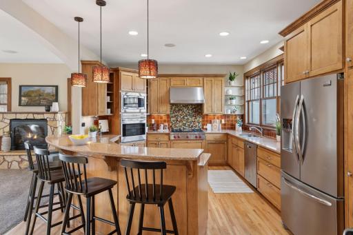 Careful attention to detail is evident in this custom kitchen.