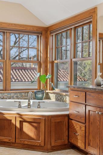Primary Suite - Jetted soaking tub! Heated flooring!
