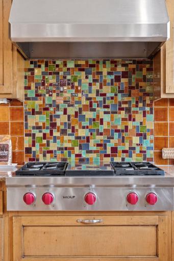 Custom handmade, hand-picked and hand-placed tile!