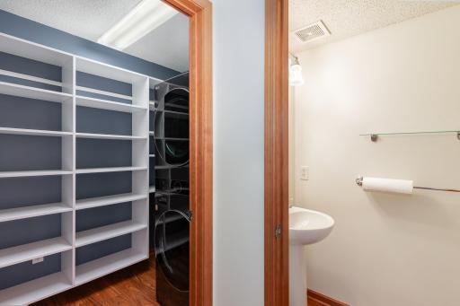 Must see- stacked laundry with huge storage area