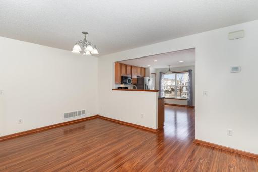 Eat in kitchen plus more formal dining space also