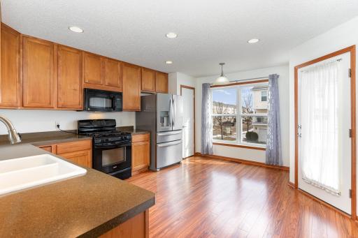 Huge, bright kitchen with quality appliances
