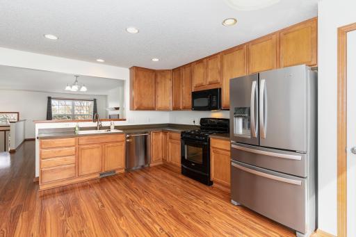 Plenty of cabinets and room for an island if desired