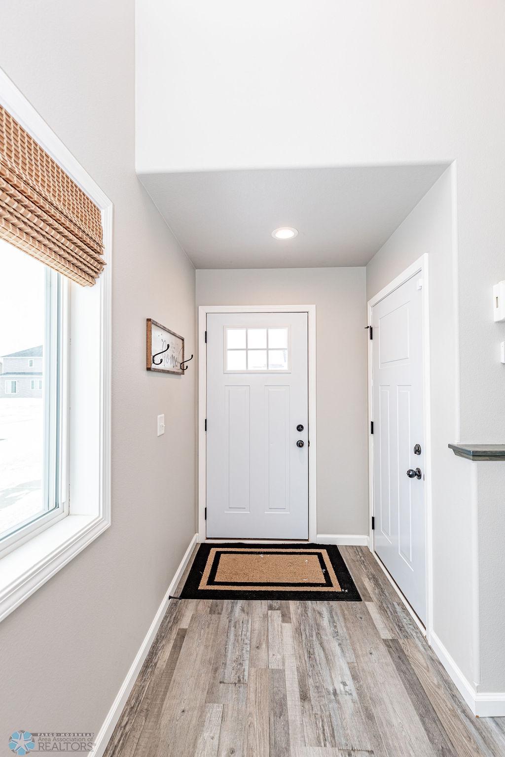 Front entry & garage entry