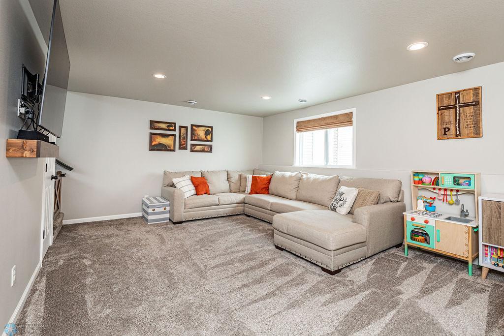 Family Room in the lower level