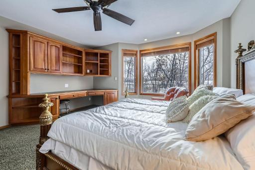 Another bedroom with built-in's and great views