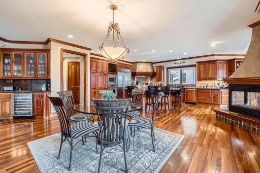 Another view from the dining room into the kitchen