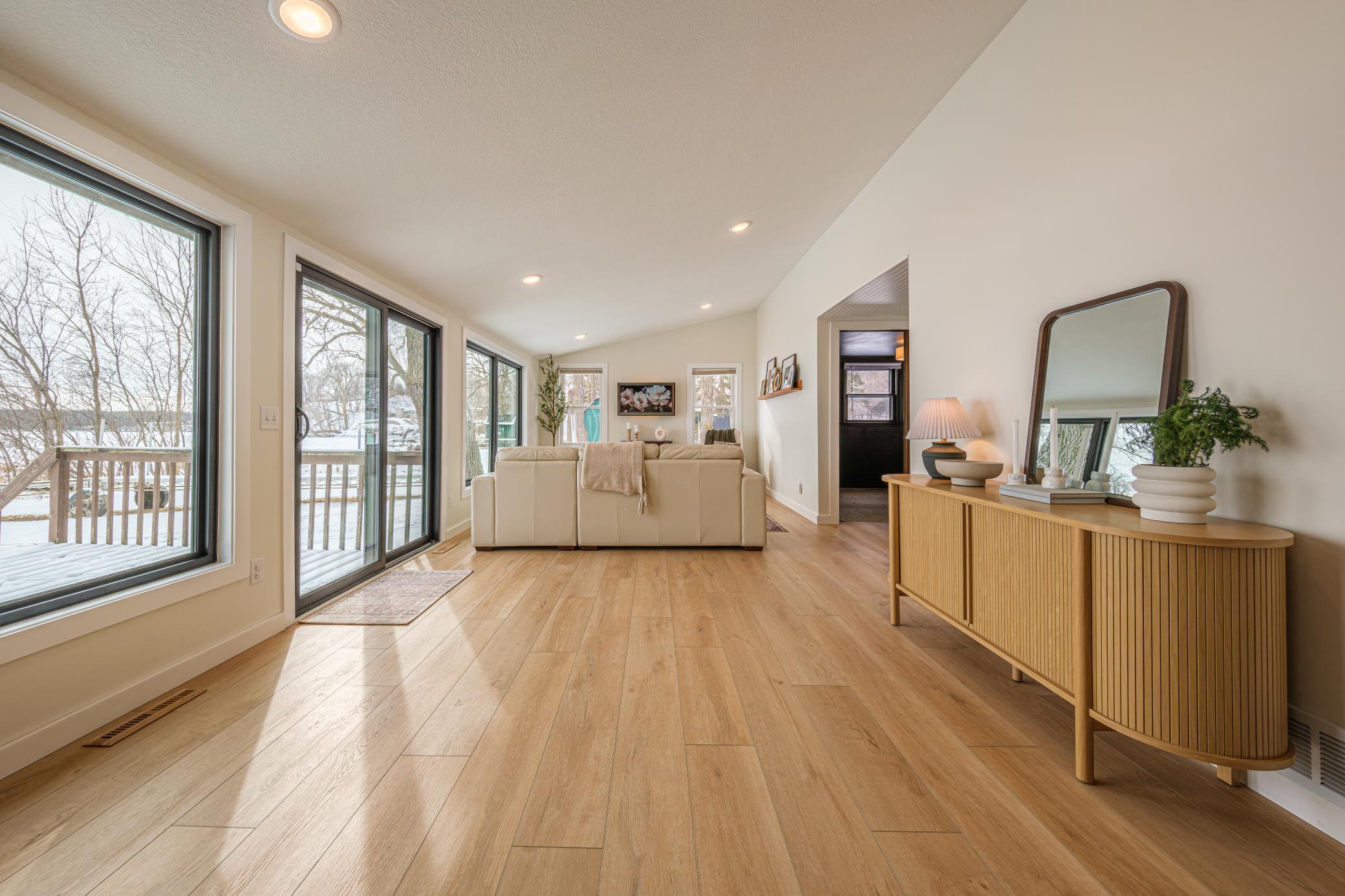 New Coretec vinyl plank floors (2024) thoughout the main living space