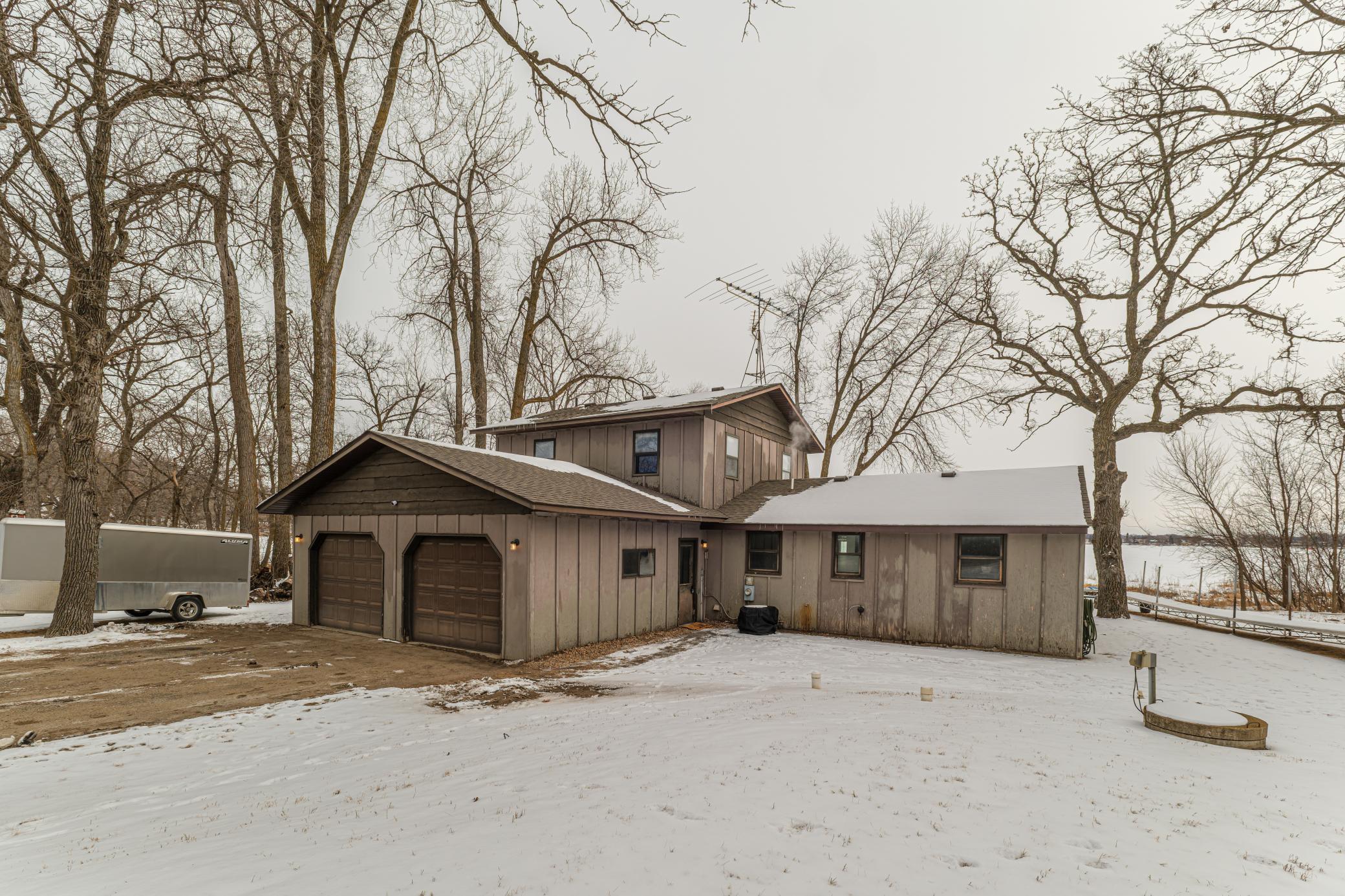 Attached 2 car garage is finished and insulated. Workbench in garage will stay.