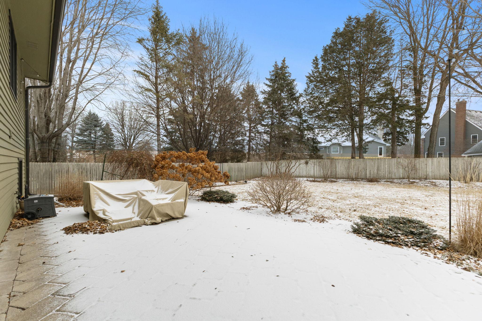 Snow covered patio!
