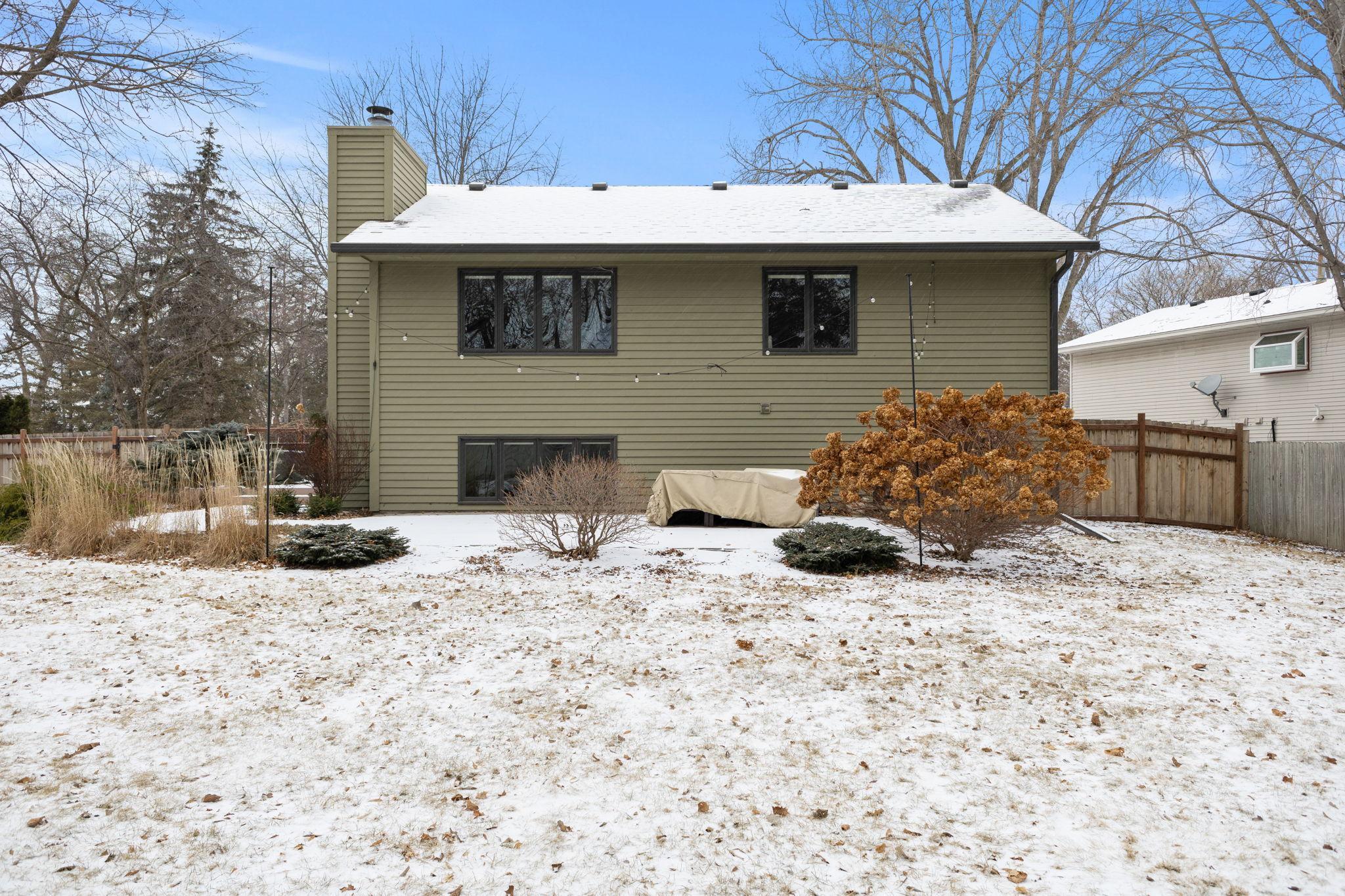 Standing from the center of the .4 acre lot.