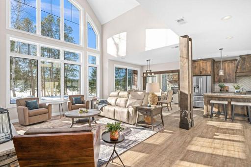 Natural light and views abound in this space from the south facing windows!