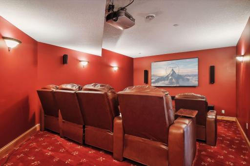 Theatre Room with surround sound