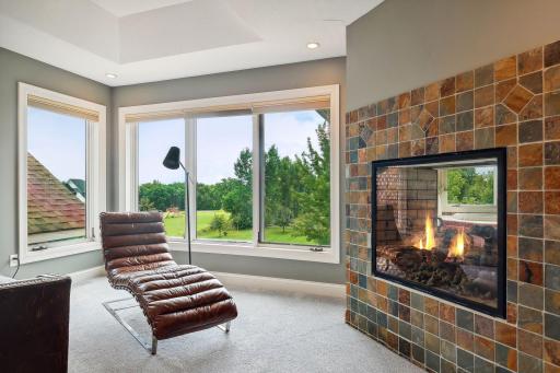 Oversized windows flooding this primary with natural light