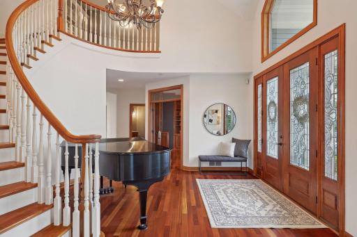 Gorgeous vaulted two story foyer