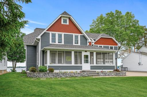 Tons of curb appeal with flower beds lining the front of the home.