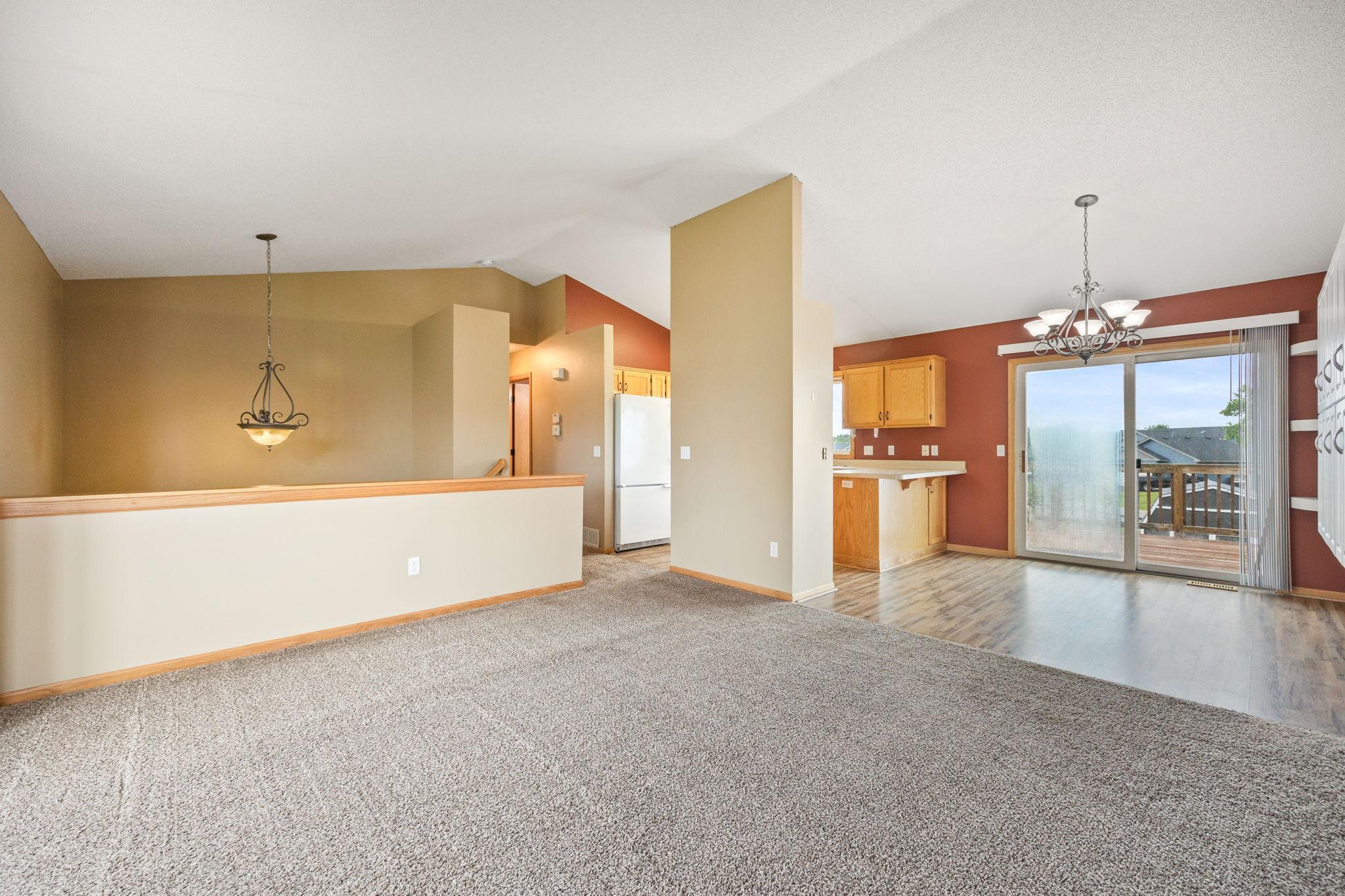 Great overview up the main level. Slider glass before...