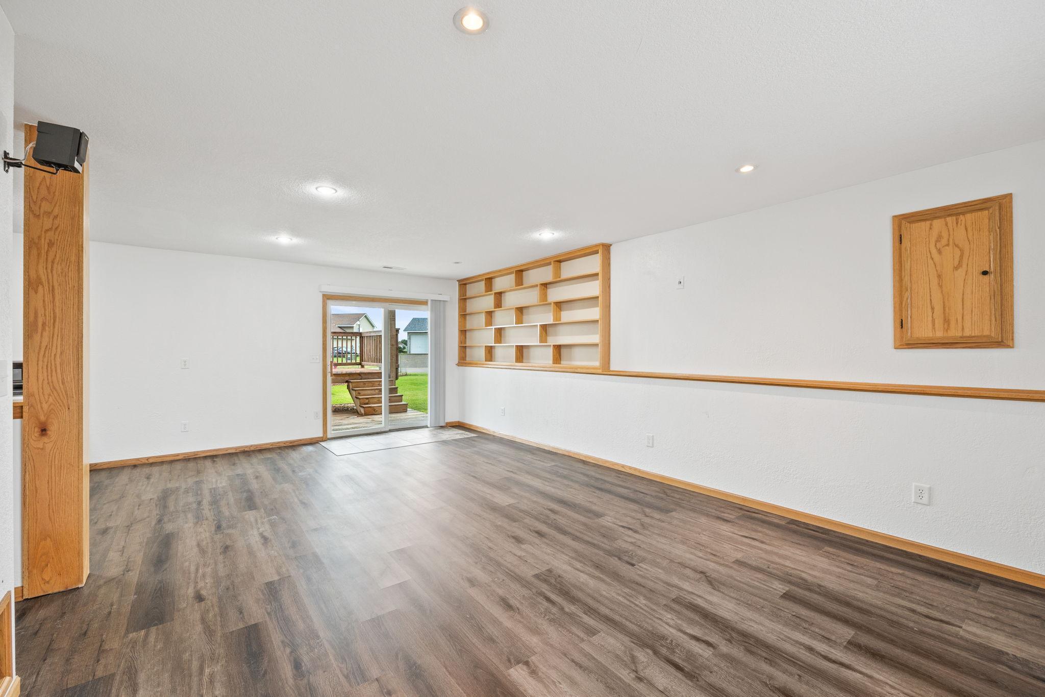 Lower level walk out