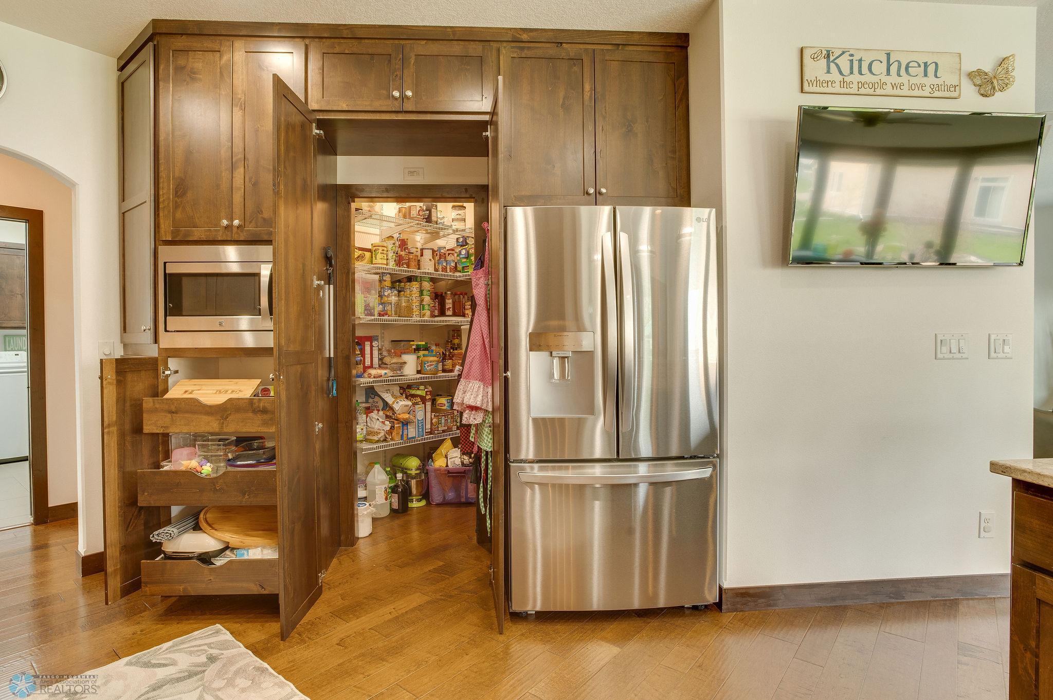 Kitchen/hidden pantry