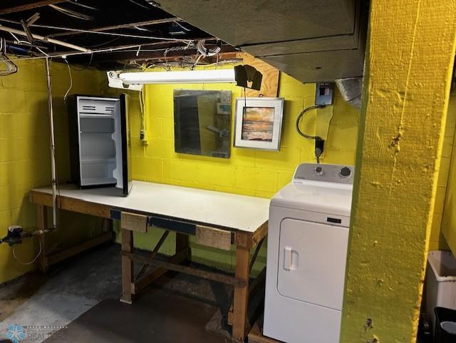 Dryer with Folding Table