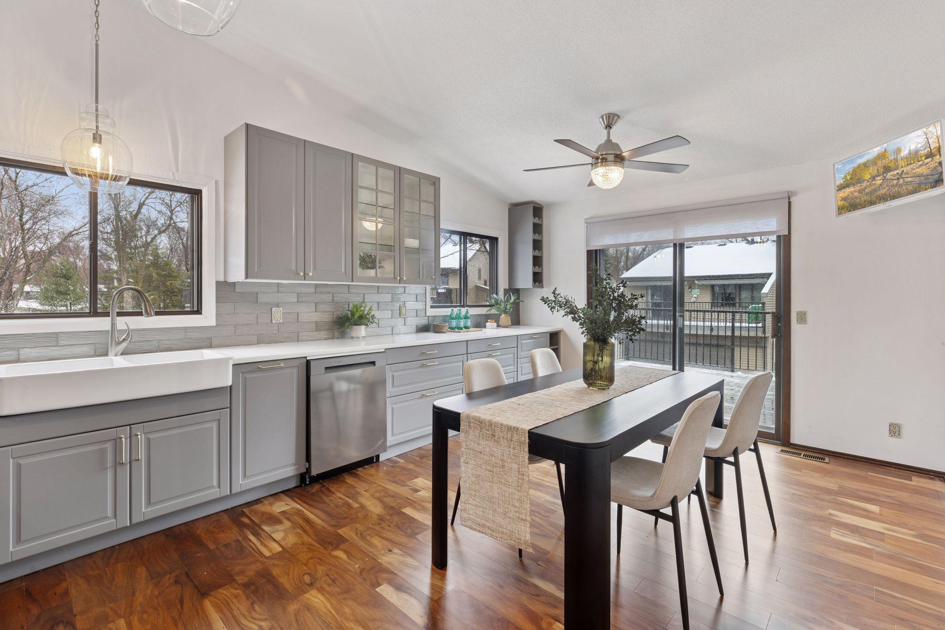 Updated and on-trend kitchen....