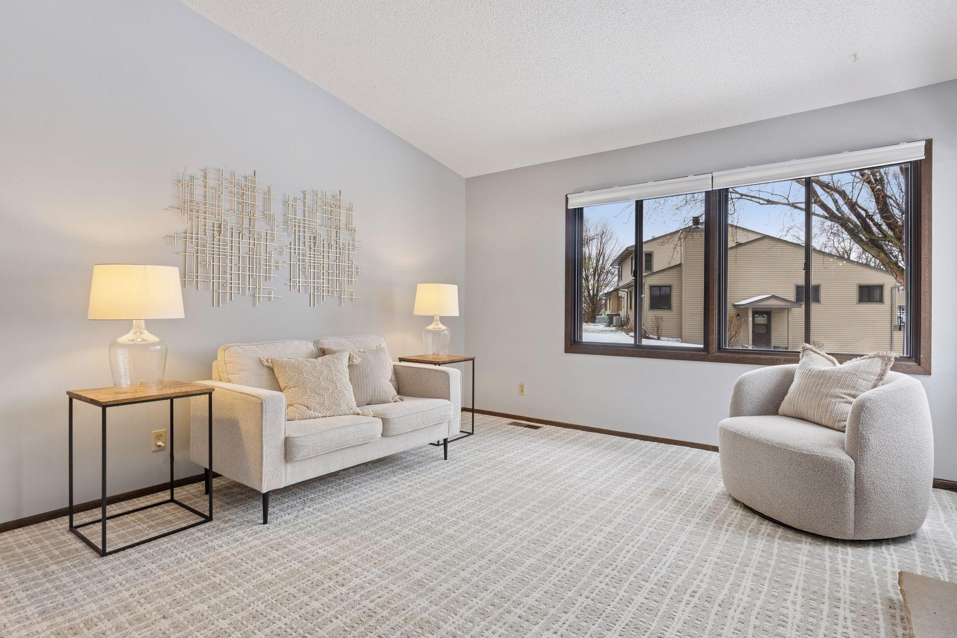 Plenty of seating area and wall space...