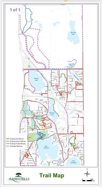 Arden Hills Trails Map