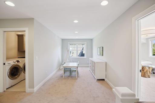 Upper Level Loft perfect for an office, playroom or extra lounge area
