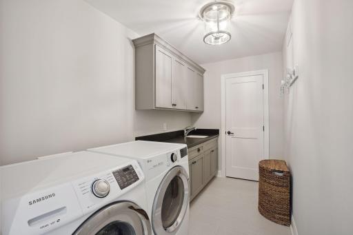 Upper Level Laundry Room with additional storage