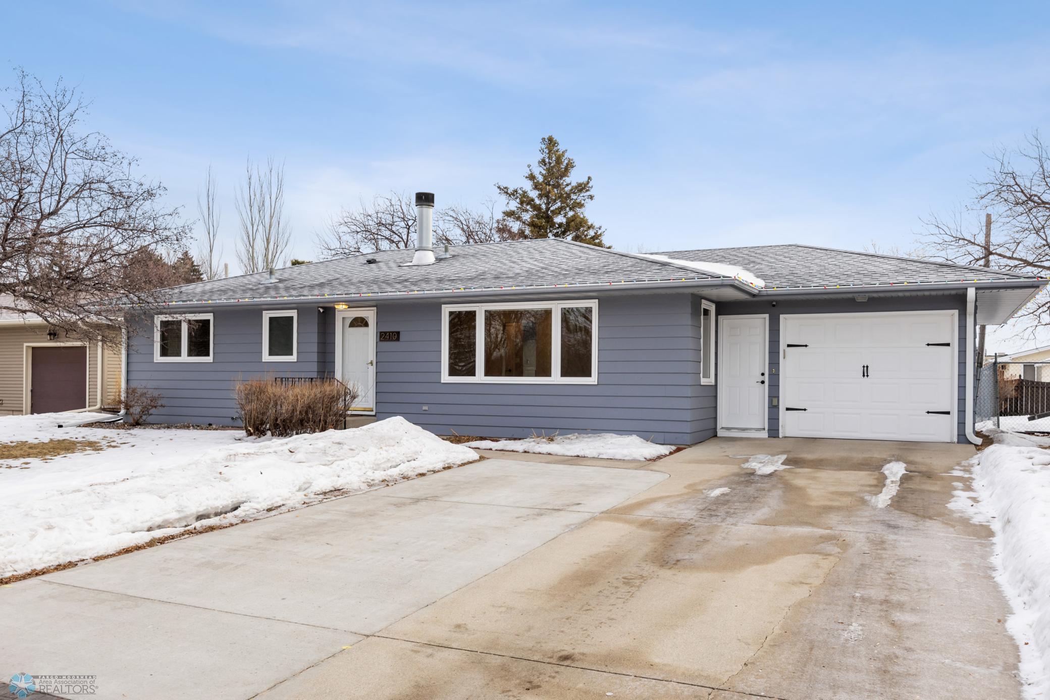 Fresh exterior paint