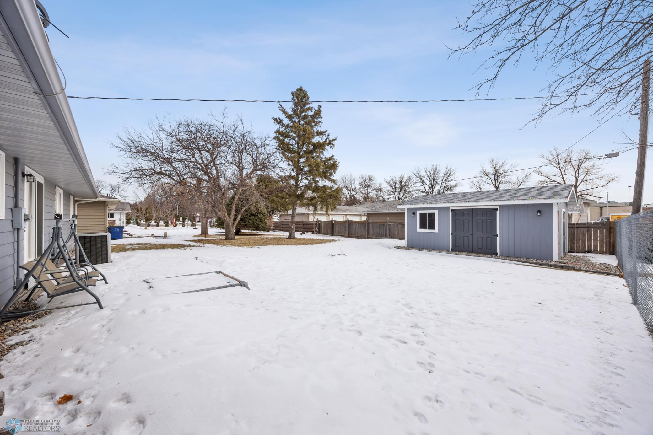 Large backyard