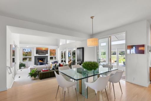 Casual dining with terrace/decks/pool and out door living within your view