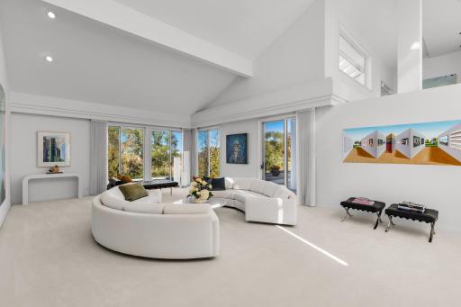 Living room - surrounded by expansive/sweeping views