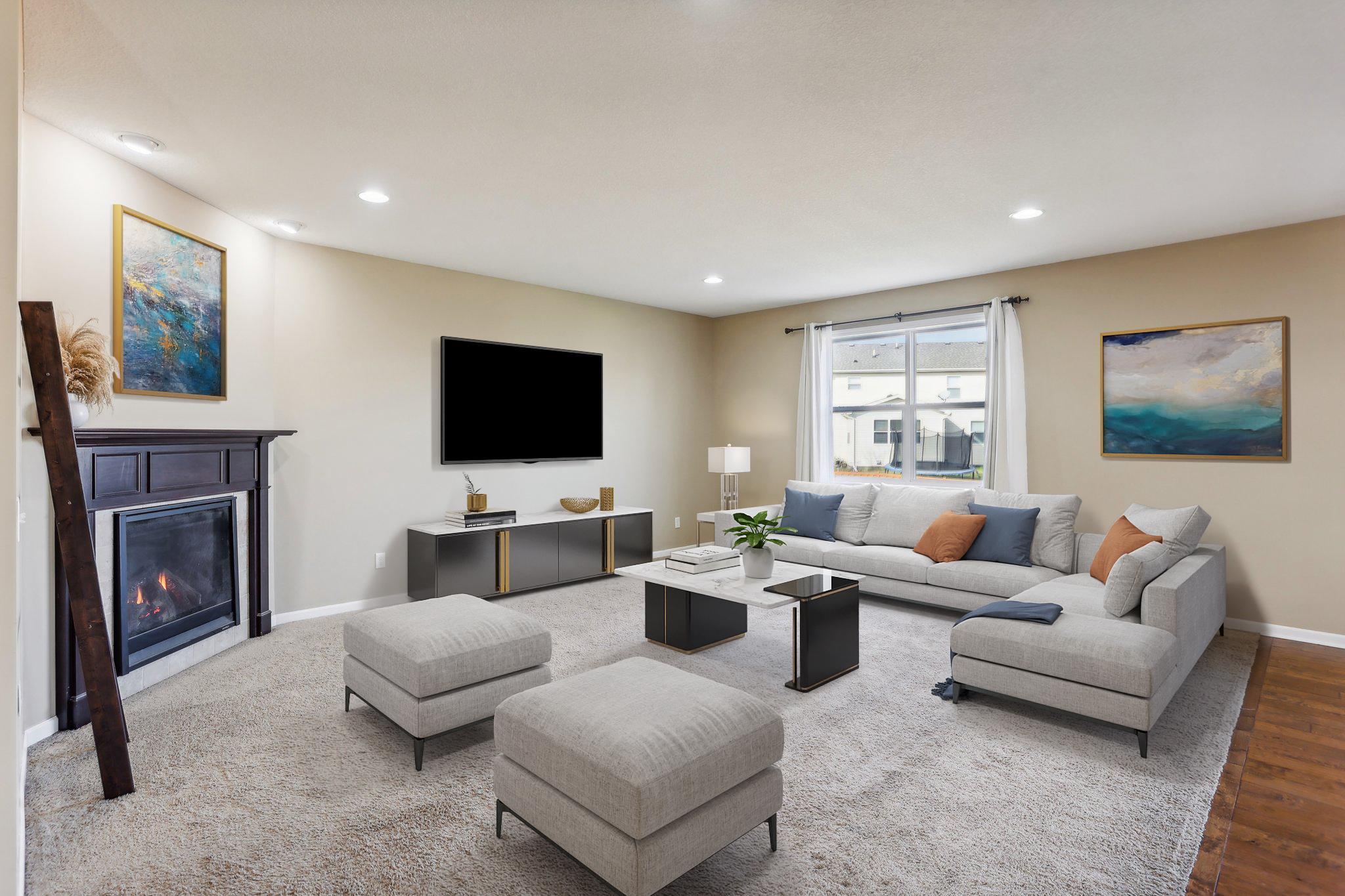 Large Main Level Living Room - Virtually Staged