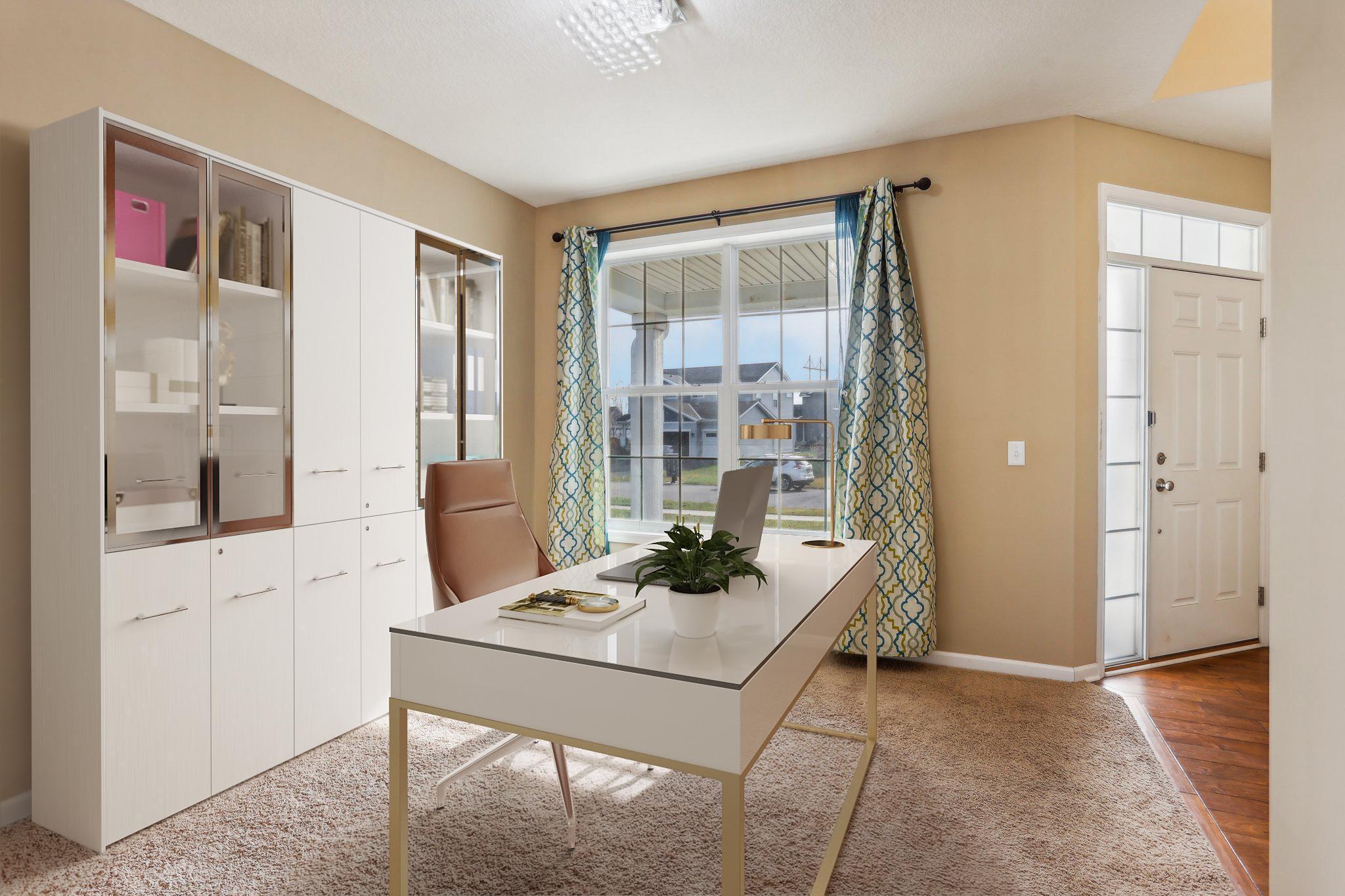 Flex Room and Space by the Front Entry - Virtually Staged