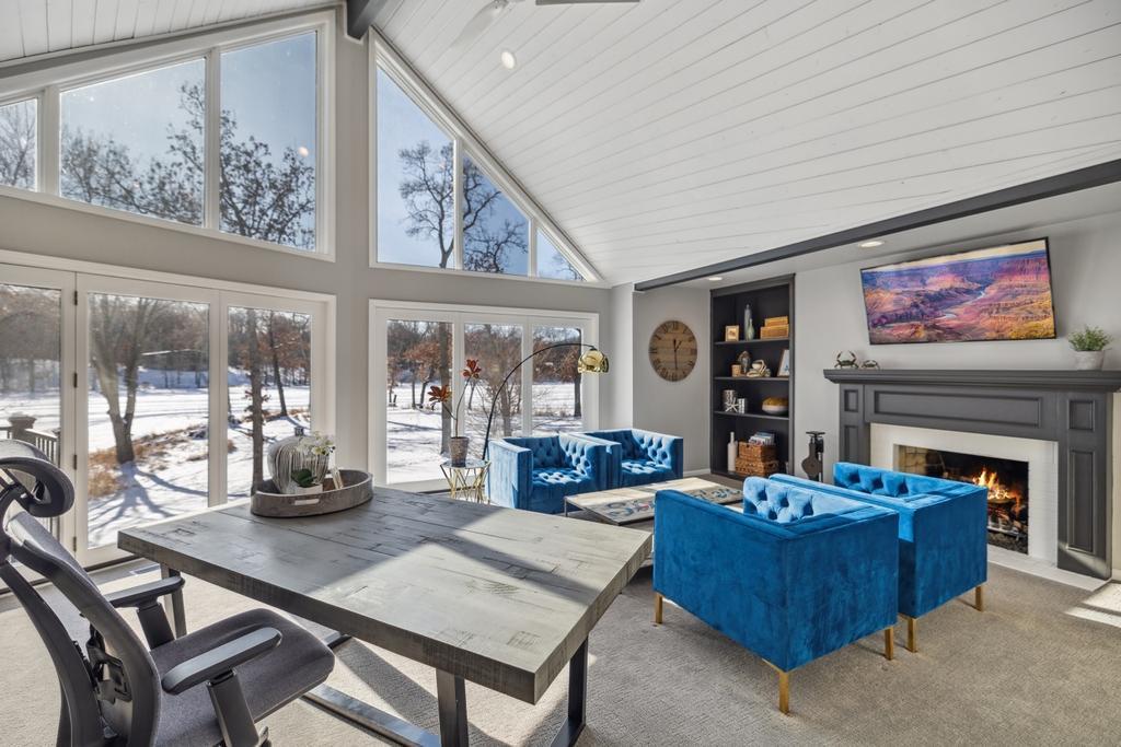 This space could be transformed into a second main-floor bedroom, ideal for family or guests.