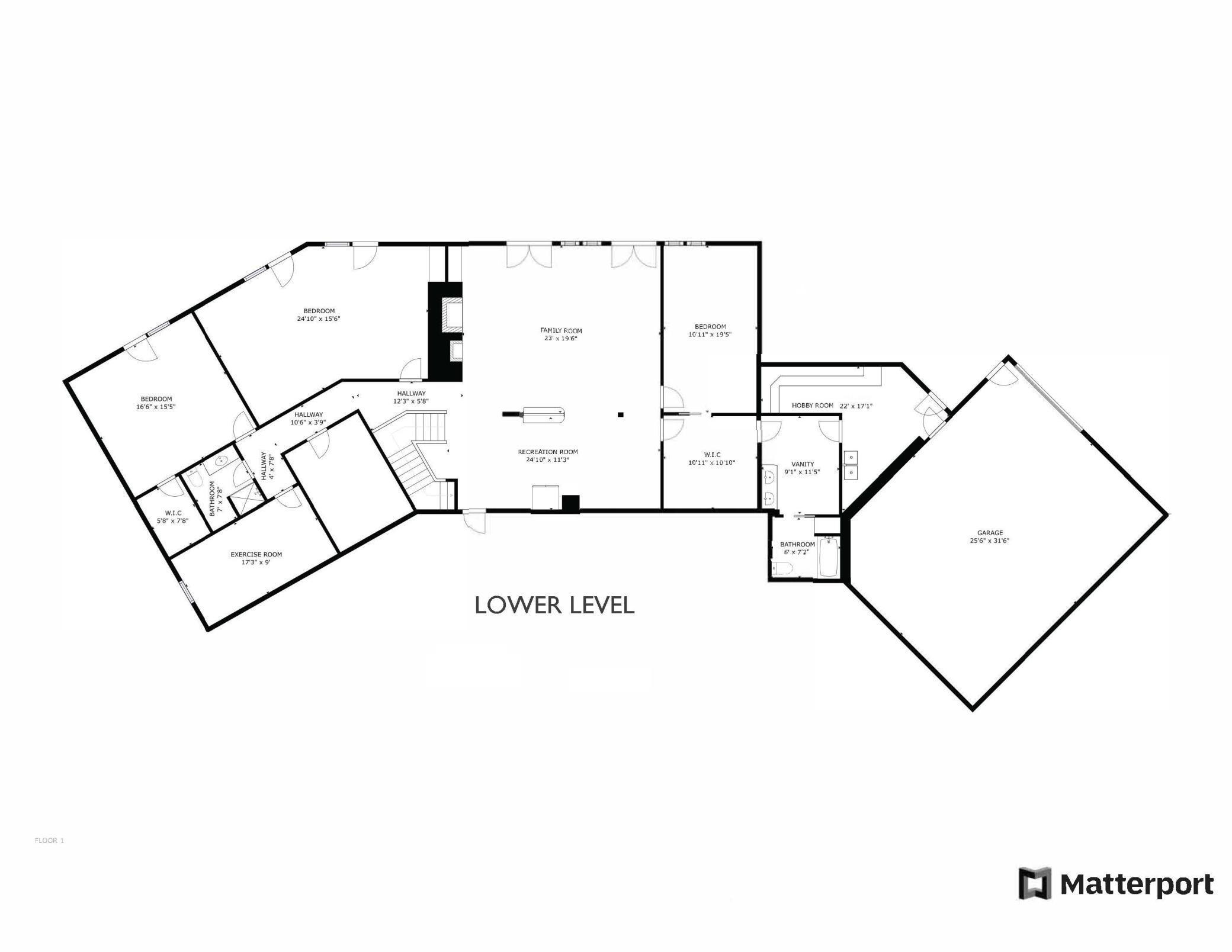 Lower Level Floorplan