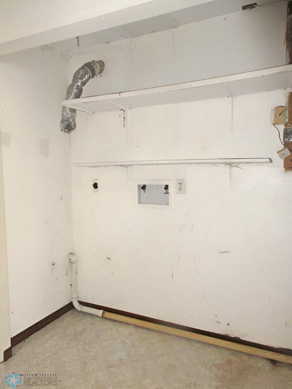 Laundry in lower hallway