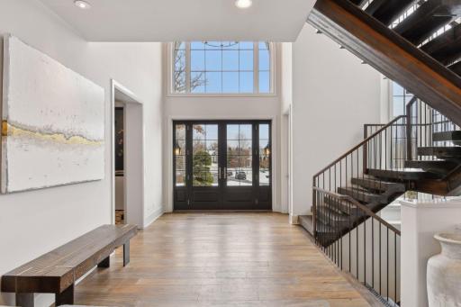 Welcoming, light filled front entry