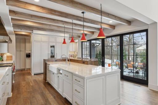 Custom cabinets throughout