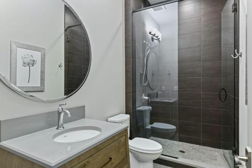 Lower level hall bath