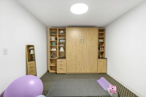 Multi-purpose den with Techline built-ins and Murphy bed