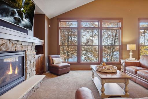 This living room is an inviting retreat for quiet evenings or festive gatherings.