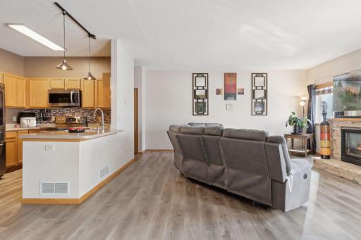 half bath tucked in perfectly on main floor